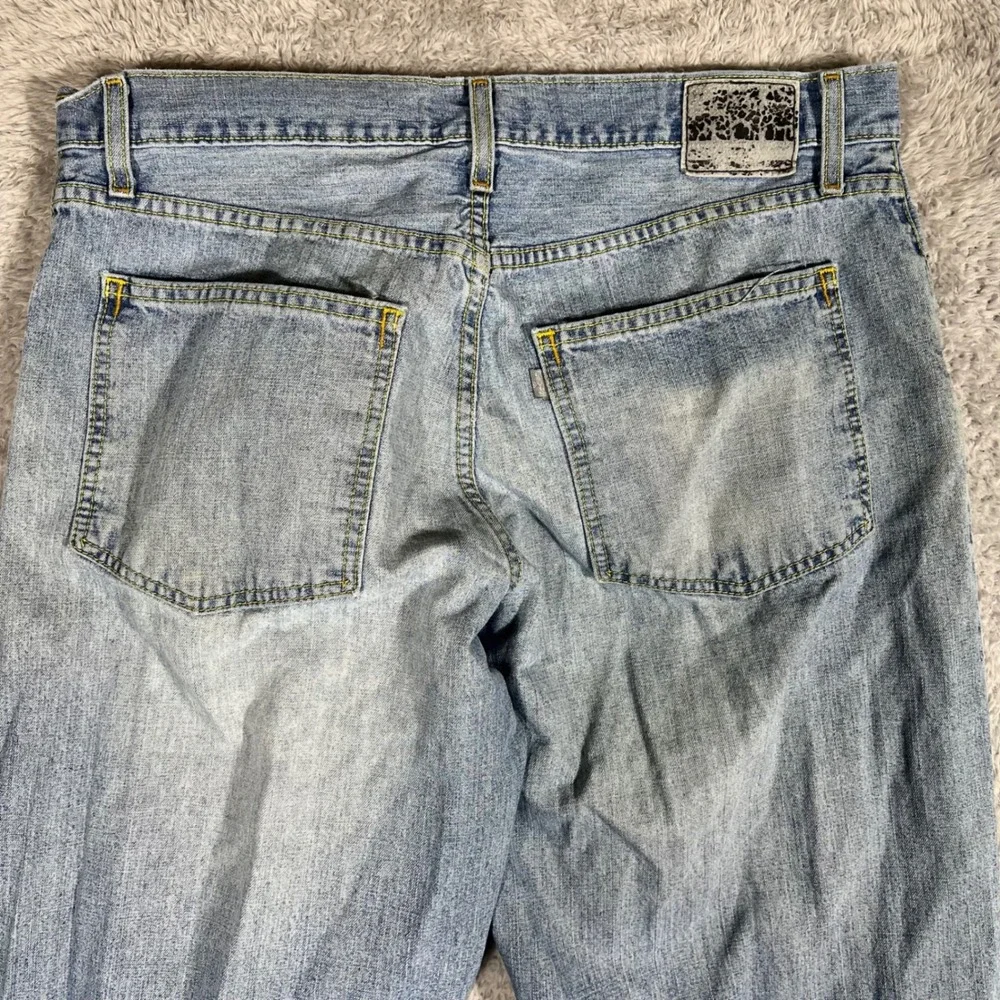 Levis SilverTab Baggy Jeans Light Wash 36x30 Mens Vintage 90s Distressed Denim
